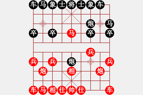 象棋棋譜圖片：月鉤垂愛(5段)-勝-溫州棋狂(5段) - 步數(shù)：10 