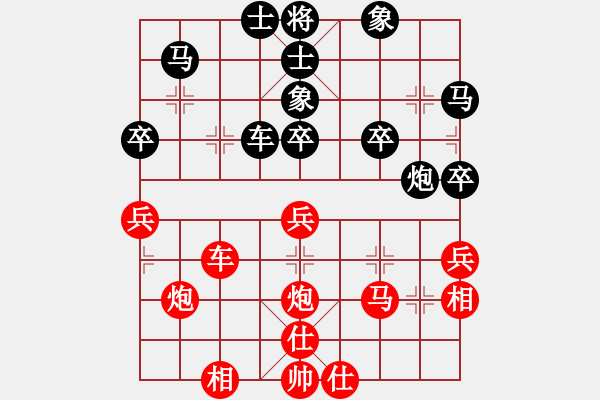 象棋棋譜圖片：luowenabc(8段)-和-雪欲狂塵(6段) - 步數(shù)：40 