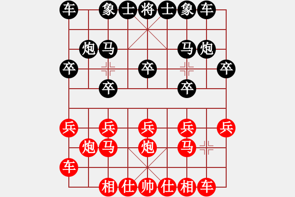 象棋棋譜圖片：中炮七路對屏風(fēng)馬 - 步數(shù)：10 