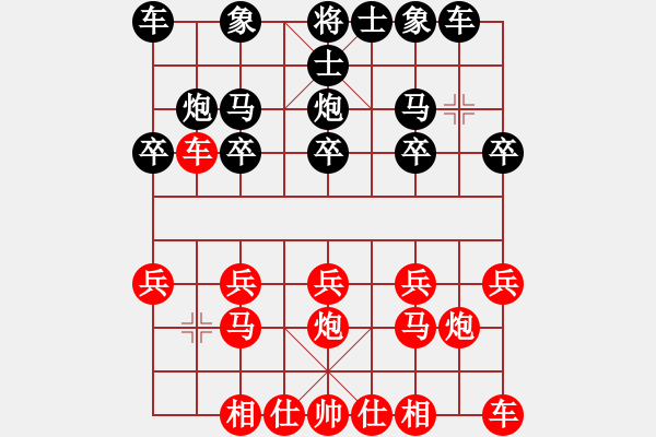 象棋棋譜圖片：列炮局（我先勝Q(mào)Q校尉） - 步數(shù)：10 