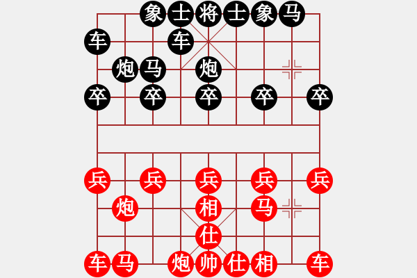 象棋棋譜圖片：難過(guò)的時(shí)間-123[紅] -VS- bbboy002[黑] - 步數(shù)：10 