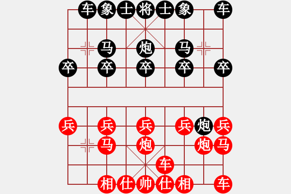 象棋棋譜圖片：Q★愛(ài)我琪琪D VS Q★上帝之手 - 步數(shù)：10 