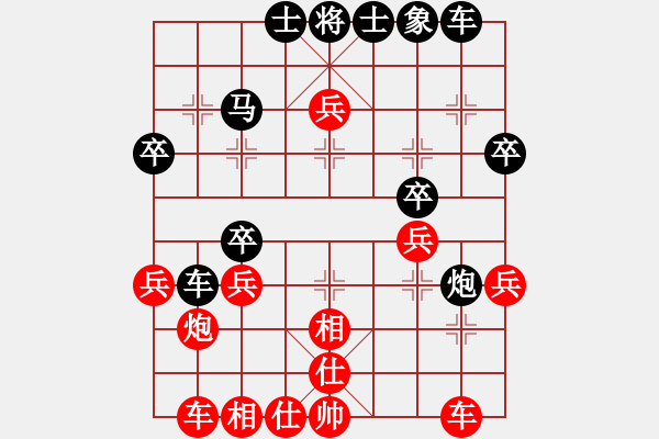 象棋棋譜圖片：2023.2.28.7中級(jí)場(chǎng)后勝中炮對(duì)屏風(fēng)馬 - 步數(shù)：30 