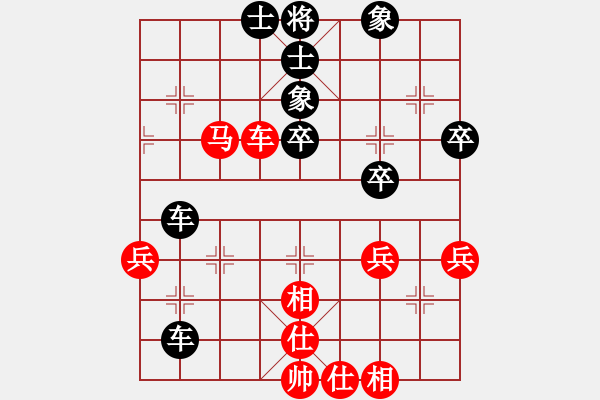 象棋棋譜圖片：朱健紅和葬心〖中炮巡河炮對(duì)屏風(fēng)馬 黑飛右象〗 - 步數(shù)：62 