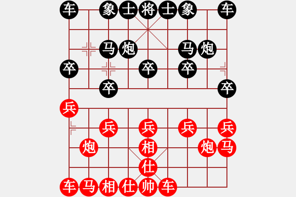 象棋棋譜圖片：鳳舞九天 對 貔貅千騎 2015-09-05 19:42 - 步數(shù)：10 