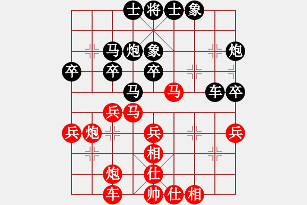 象棋棋譜圖片：儒雅二號(7段)-負-菊花的刺(8段) - 步數：40 