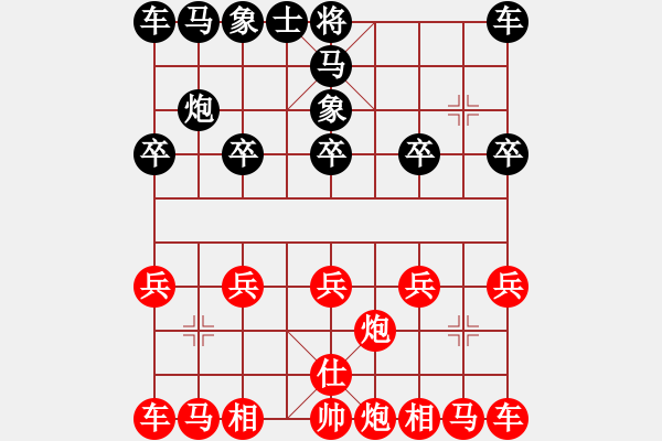 象棋棋譜圖片：E60 雙子 雙炮 縱 前炮打底士 俱樂(lè)部某對(duì)老齊 17.8.19 - 步數(shù)：4 