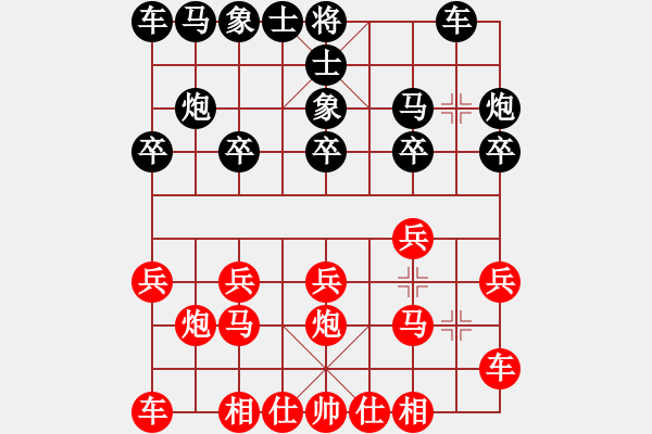 象棋棋譜圖片：橫才俊儒[292832991] -VS- 半顛半瘋半瀟灑1[1060629470] - 步數：10 