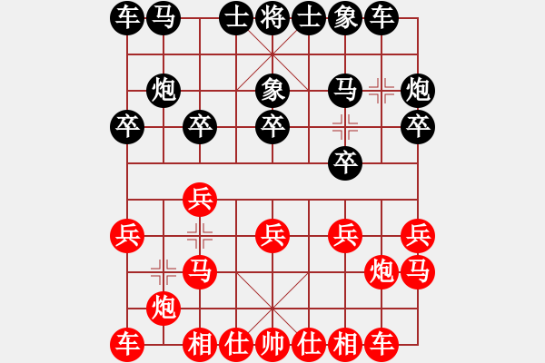 象棋棋譜圖片：孟辰 先勝 洪智 - 步數(shù)：10 