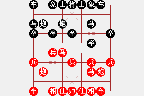 象棋棋譜圖片：成都棋院 許文章 勝 南充 林建中 - 步數(shù)：10 