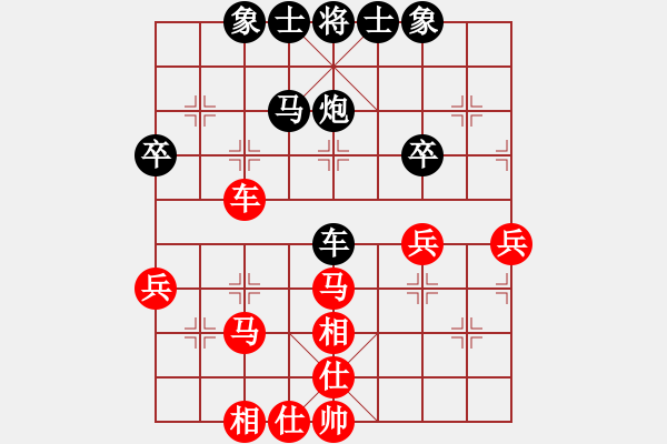 象棋棋谱图片：陶汉明     先和 许银川     - 步数：40 