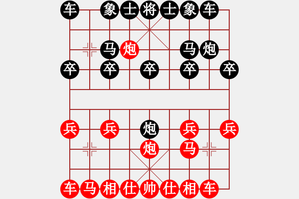 象棋棋谱图片：杨成顺 先和 徐昊 实战图 4 - 步数：10 