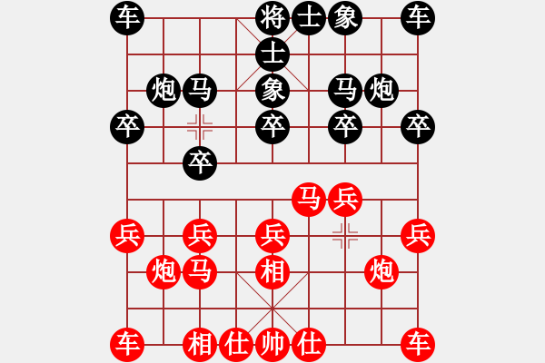 象棋棋譜圖片：小黑手(無極)-勝-nyyg(6弦) - 步數(shù)：10 