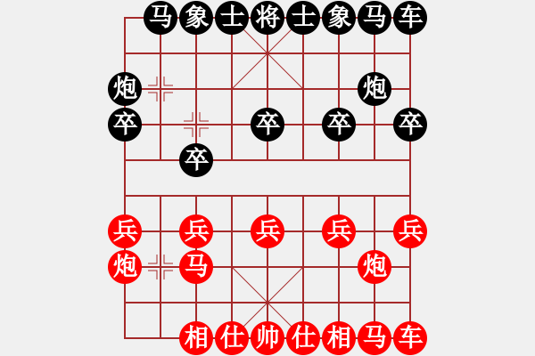 象棋棋谱图片：陈富杰     先胜 徐超       - 步数：10 