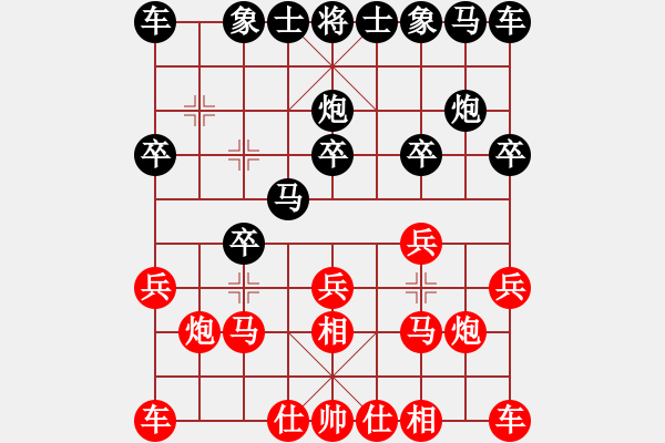 象棋棋譜圖片：★龍口浪子★[紅] -VS- 零點心情[黑](3) - 步數(shù)：10 