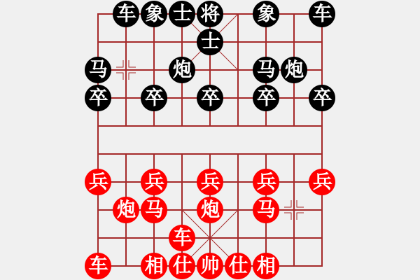 象棋棋譜圖片：橫才俊儒[292832991] -VS- 東東[452279504] - 步數(shù)：10 