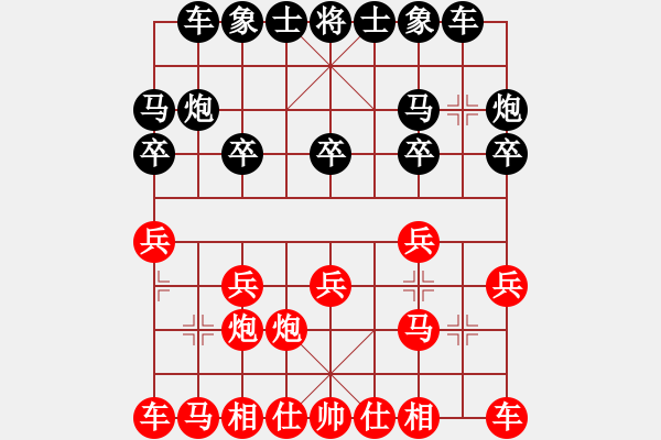 象棋棋谱图片：夏金凯 先胜 张家育 - 步数：10 