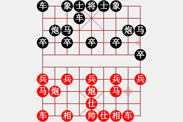 象棋棋譜圖片：住房和城鄉(xiāng)建設(shè)規(guī)劃杯漣源市賽：工商局許榮礦 負(fù) 交通局梁林 - 步數(shù)：10 