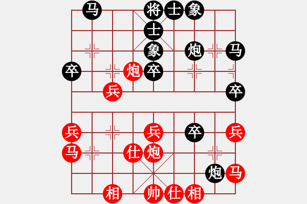 象棋棋譜圖片：住房和城鄉(xiāng)建設(shè)規(guī)劃杯漣源市賽：工商局許榮礦 負(fù) 交通局梁林 - 步數(shù)：40 