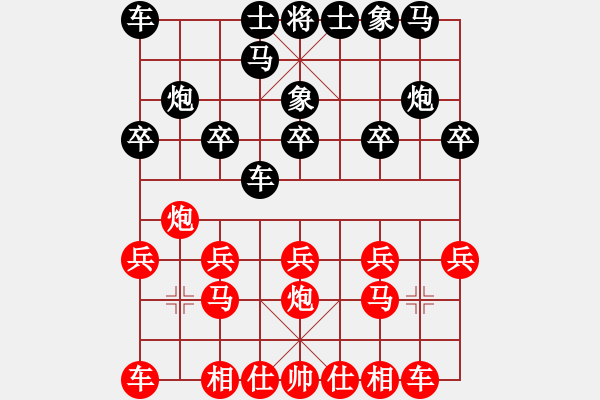 象棋棋譜圖片：旋風象棋(日帥)-勝-無羽飛翔(月將) - 步數(shù)：10 