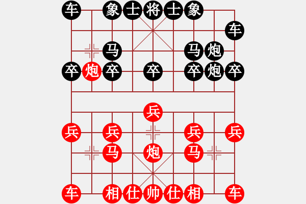 象棋棋譜圖片：熱血盟 草上飛 和 布局圣手幫 布局圣手 - 步數(shù)：10 