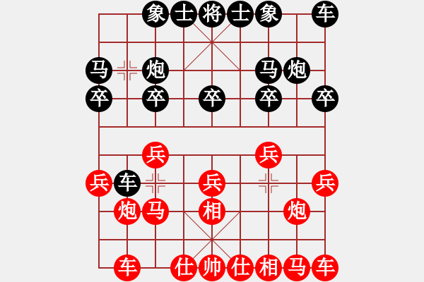 象棋棋谱图片：弈海浪子(5段)-胜-姚一姚(5段) - 步数：10 