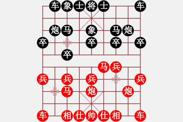 象棋棋譜圖片：軟件下棋(無(wú)極)-勝-青城芙蓉(天罡) - 步數(shù)：10 