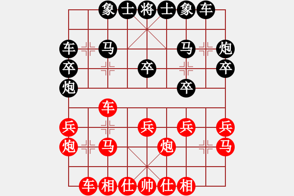 象棋棋譜圖片：天津 張彬 和 河南 侯文博 - 步數(shù)：20 