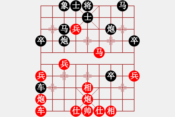 象棋棋譜圖片：琪中琪(月將)-勝-華山棋匪(人王)(布局) - 步數(shù)：40 