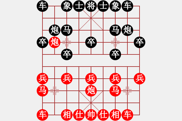 象棋棋譜圖片：李道國(業(yè)九一)負(fù) 昆侖 C90 五八炮對屏風(fēng)馬 - 步數(shù)：10 