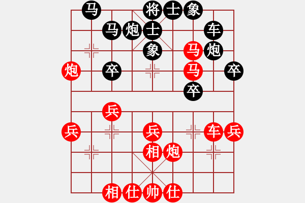 象棋棋譜圖片：棋友-魚鳥[575644877] -VS- 北方人[630411948] - 步數(shù)：40 