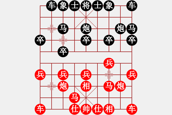 象棋棋譜圖片：A102湖北柳大華 (勝) 南京王斌 (1992年10月28日于北京) - 步數(shù)：10 