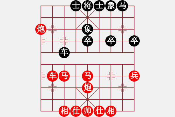 象棋棋譜圖片：不老先生(5段)-勝-伍佰(3段) - 步數(shù)：40 