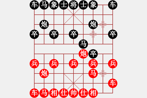 象棋棋譜圖片：10967局 A00--小蟲引擎24層 紅先勝 旋九專雙核-入門 - 步數(shù)：10 