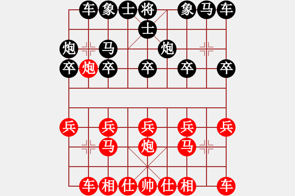 象棋棋譜圖片：中炮對(duì)右三步虎（QQ評(píng)測(cè)業(yè)三升業(yè)四對(duì)局）我先勝 - 步數(shù)：10 