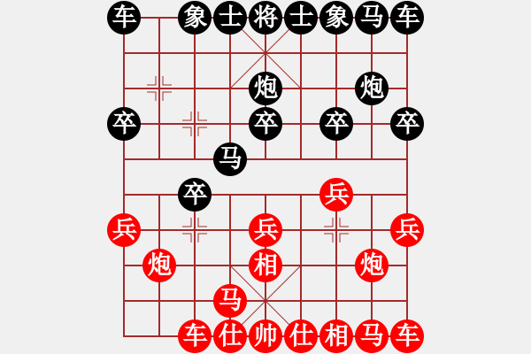 象棋棋譜圖片：對兵轉(zhuǎn)瞎眼狗布局 棋域皇后 勝 玩家 18180 - 步數(shù)：10 