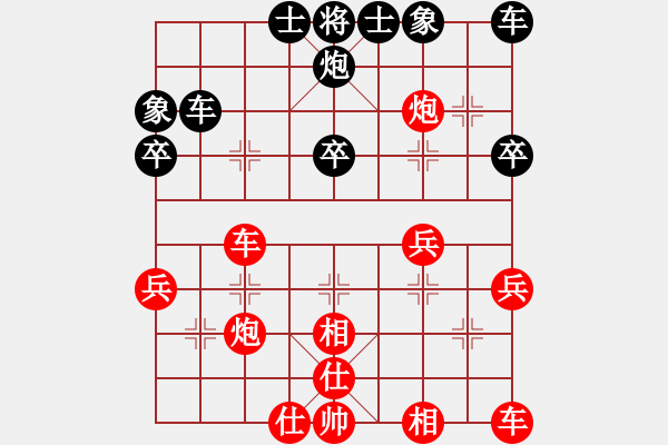 象棋棋譜圖片：對兵轉(zhuǎn)瞎眼狗布局 棋域皇后 勝 玩家 18180 - 步數(shù)：30 