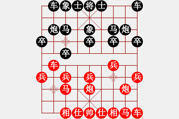 象棋棋譜圖片：棋俠客[紅]VS有緣[黑]勝 - 步數(shù)：10 