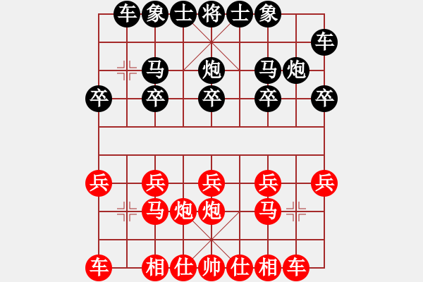 象棋棋譜圖片：品佳(3段)-勝-北蓋紅棋攻(3段) - 步數(shù)：10 