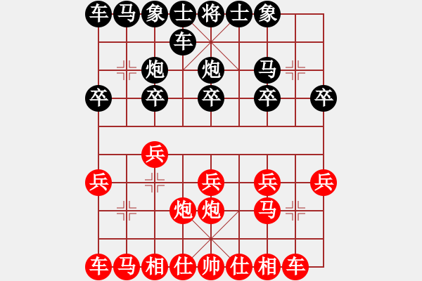 象棋棋譜圖片：心不老(7星)-勝-楊曲(5星) - 步數(shù)：10 