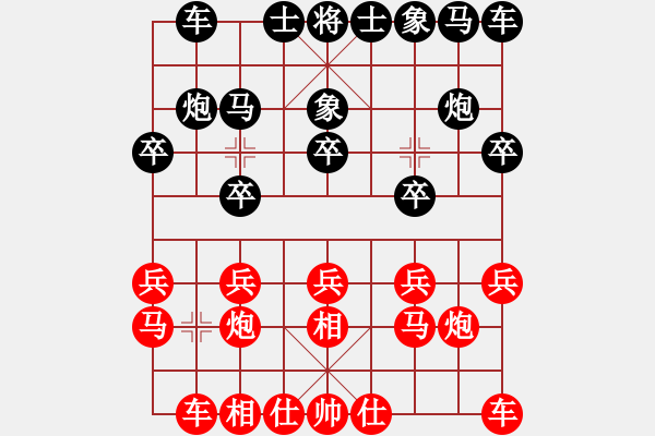 象棋棋譜圖片：jbyn(月將)-和-股海殺手(天帝) - 步數(shù)：10 