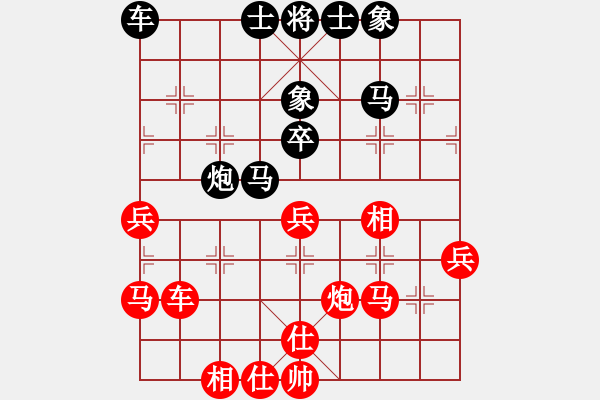 象棋棋譜圖片：jbyn(月將)-和-股海殺手(天帝) - 步數(shù)：40 