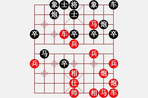 象棋棋譜圖片：小雪兒姐姐(3星)-勝-月圓之夜(9星) - 步數(shù)：33 