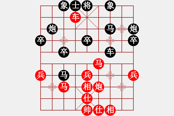 象棋棋譜圖片：紅方: ttj先負黑方: 漂浮的云 - 步數(shù)：30 