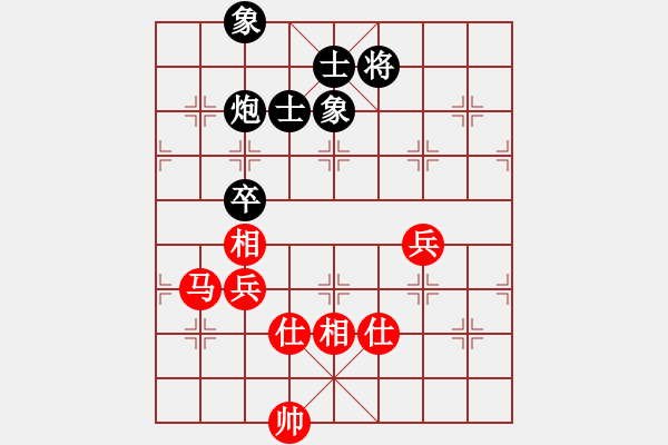 象棋棋譜圖片：2021.4.21.3中級銀子場后和過河車對兩頭蛇紅五七炮 - 步數(shù)：121 