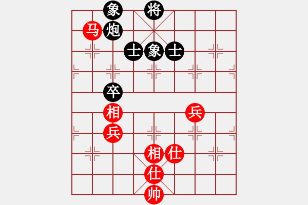 象棋棋譜圖片：2021.4.21.3中級銀子場后和過河車對兩頭蛇紅五七炮 - 步數(shù)：80 