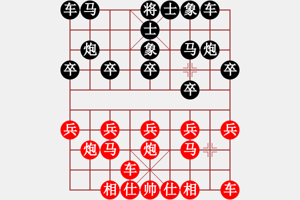 象棋棋譜圖片：2338局 A40-起馬局-旋風(fēng)九專(菜鳥) 紅先負(fù) 旋風(fēng)引擎23層 - 步數(shù)：10 