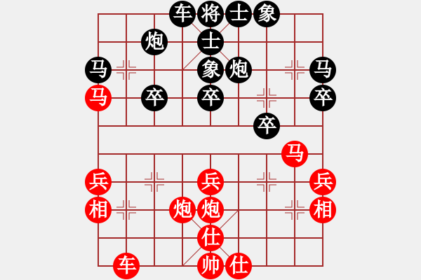 象棋棋譜圖片：山西實(shí)名象棋聯(lián)盟群巫師幫主先負(fù)壽陽(yáng)象棋(2017-12-01) - 步數(shù)：30 