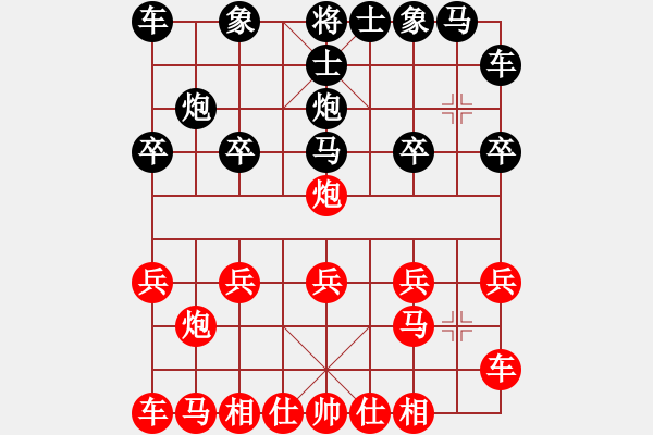 象棋棋譜圖片：（紅）HUAWEI C8813Q 先和 （黑）bbboy002 - 步數(shù)：10 