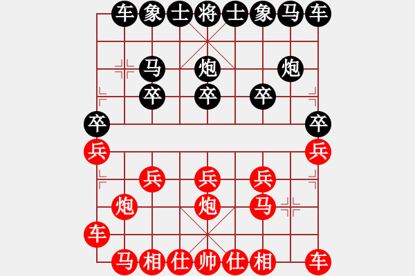 象棋棋譜圖片：★冰之舞[紅] -VS- 劍匕首棍盔甲護(hù)肩頭[黑] - 步數(shù)：10 